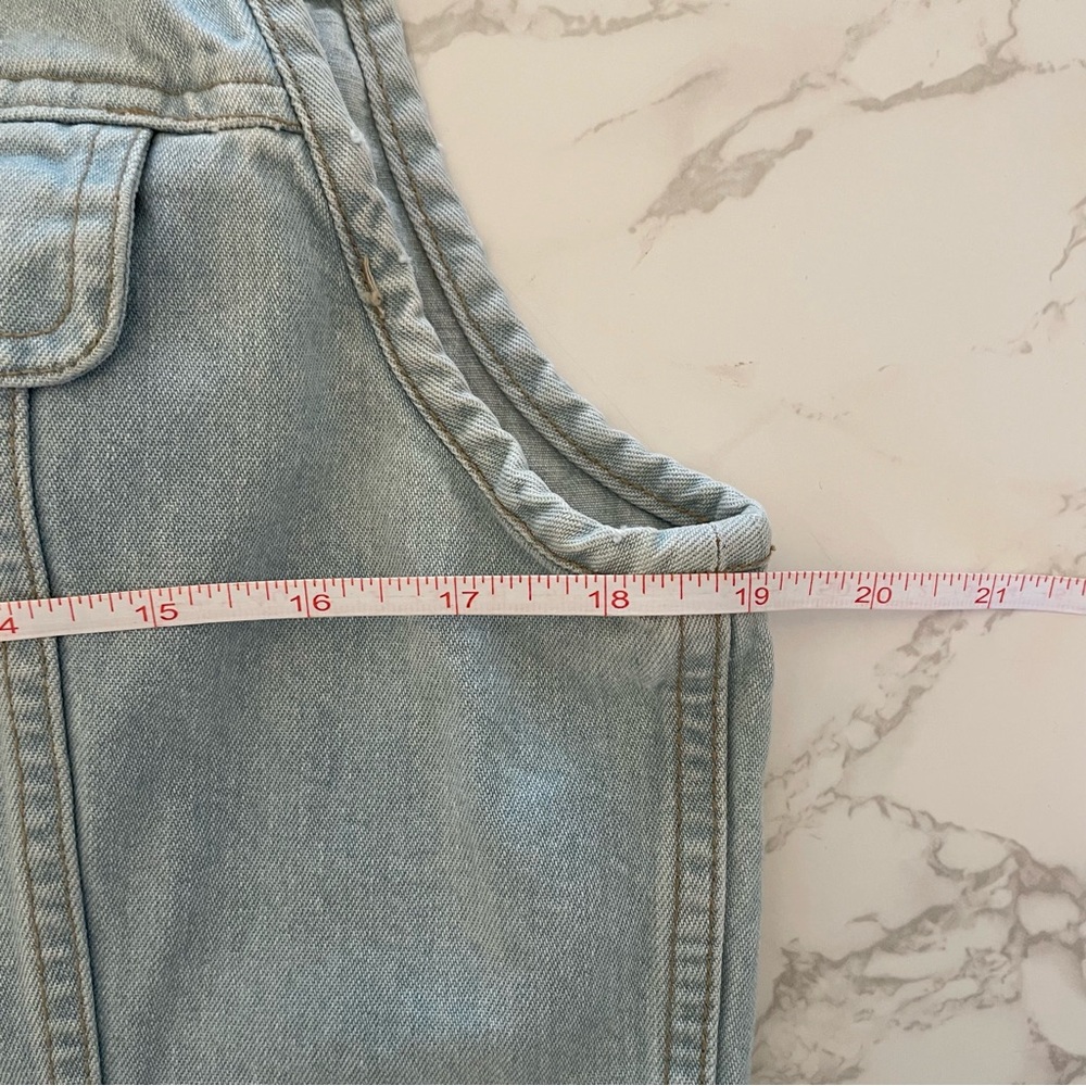 Liz Claiborne Vintage Y2K 90s Light Wash Button Down Denim Jean Vest | Medium - Picture 8 of 9